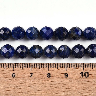 Natural Lapis Lazuli Beads Strands G-S345-8mm-24-1