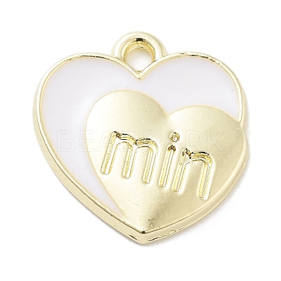 Rack Plating Alloy Enamel Pendants PALLOY-F311-10G-1
