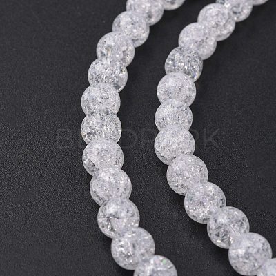Synthetic Crackle Quartz Beads Strands GLAA-S134-6mm-05-1