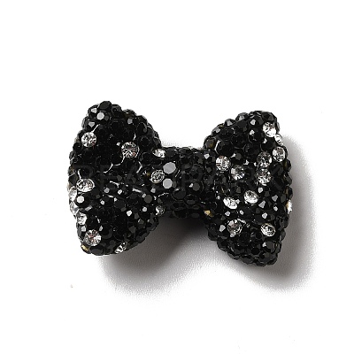 Polymer Clay Rhinestone Beads RGLA-D050-03B-1