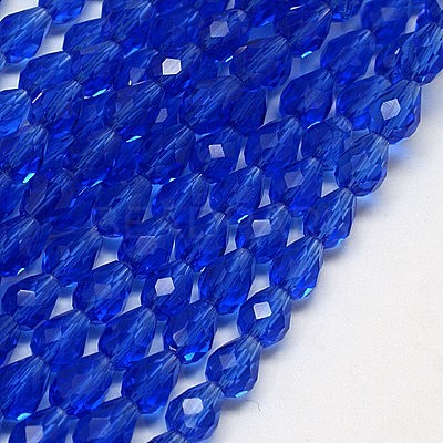 Glass Beads Strands EGLA-E010-8x12mm-13-1