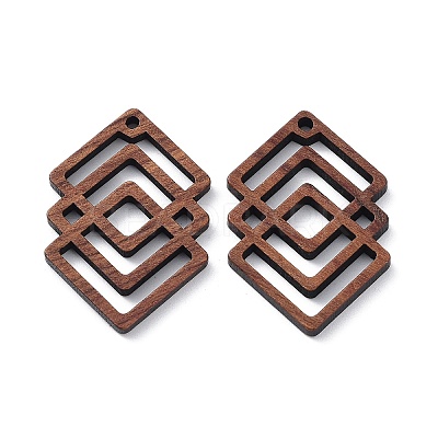 Walnut Wood Laser Cut Pendants X-WOOD-Q051-01D-1