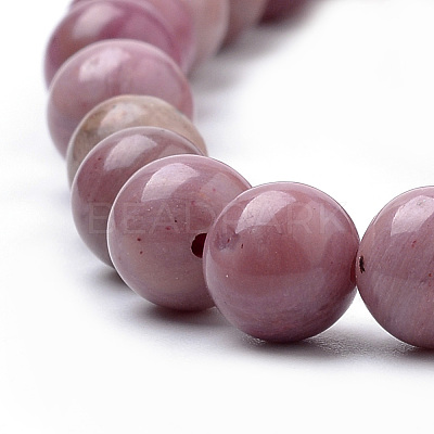 Natural Rhodonite Beads Strands G-S259-08-12mm-1