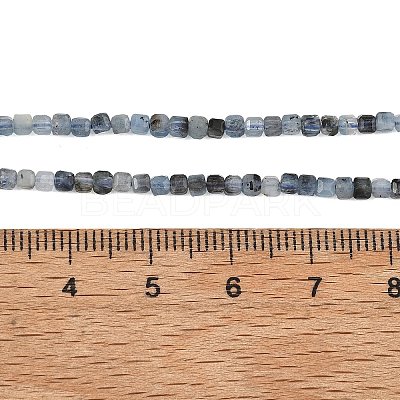 Natural Devil Blue Aquamarine Beads Strands G-NH0073-C01-2mm-1
