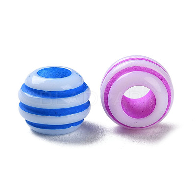 Opaque Acrylic European Beads SACR-P031-01A-1