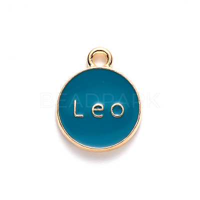 Alloy Enamel Pendants ENAM-S124-01A-05G-1