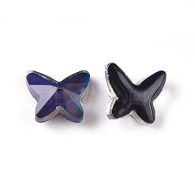 Faceted Glass Cabochons GLAA-E411-08-1