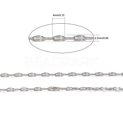 Tarnish Resistant 304 Stainless Steel Cable Chains CHS-K001-80-1