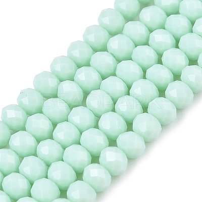Opaque Solid Color Imitation Jade Glass Beads Strands EGLA-A044-P3mm-D14-1