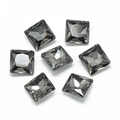 Pointed Back Glass Rhinestone Cabochons RGLA-T027-8x8mm-07-1