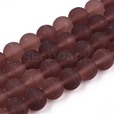 Transparent Glass Beads Strands GLAA-T032-T10mm-MD19-1