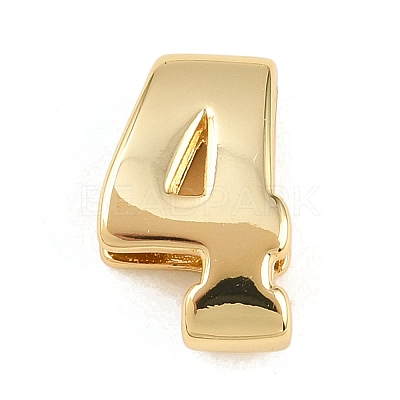 Number 4 Brass Beads KK-B167-B167-26G-04-1