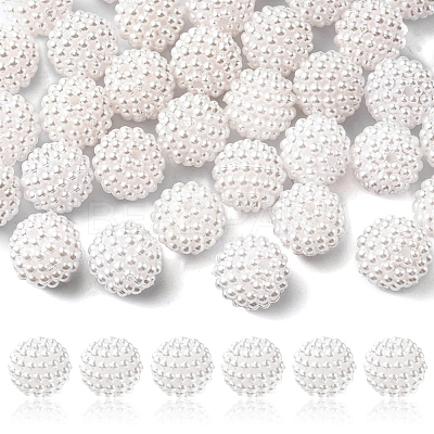 Imitation Pearl Acrylic Beads OACR-FS0001-32A-1