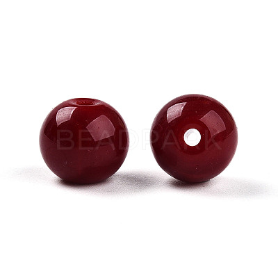 Opaque Solid Color Glass Beads X1-GLAA-N007-10mm-A04-1