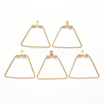 304 Stainless Steel Wire Pendants STAS-S103-01G-1