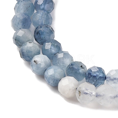Natural Aquamarine Beads Strands G-C226-B03-4mm-1