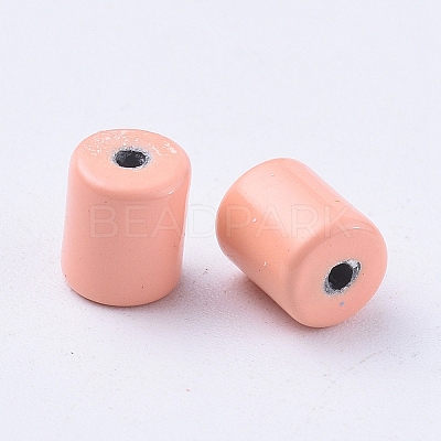 Spray Painted Alloy Beads PALLOY-G268-N02-008-1