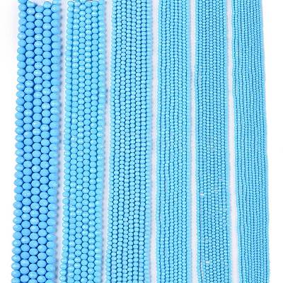 Opaque Solid Color Imitation Jade Glass Beads Strands LS-EGLA-A044-P2mm-D08-1
