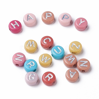 Opaque Mixed Color Acrylic Beads MACR-Q242-011B-1