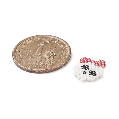Halloween Theme Handmade Loom Pattern MIYUKI Seed Beads PALLOY-MZ00046-1