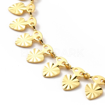 Brass Link Chain Bracelet for Women BJEW-A124-01G-1