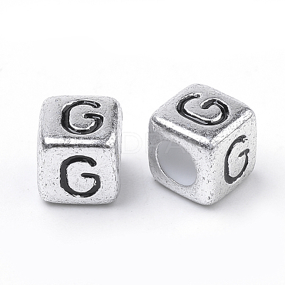 Plated Acrylic Beads X1-PB43C9308-G-01-1