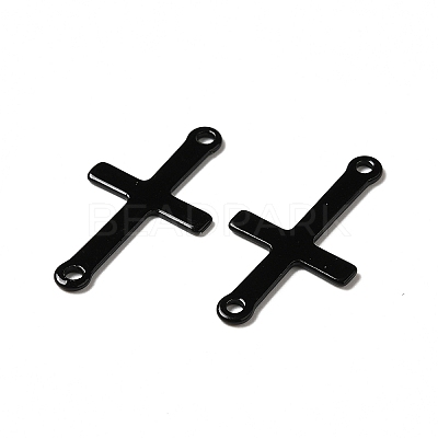Spray Painted 201 Stainless Steel Connector Charms STAS-I672-18B-1