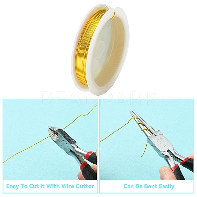 Round Copper Jewelry Wire X-CWIR-CW0.8mm-07-1