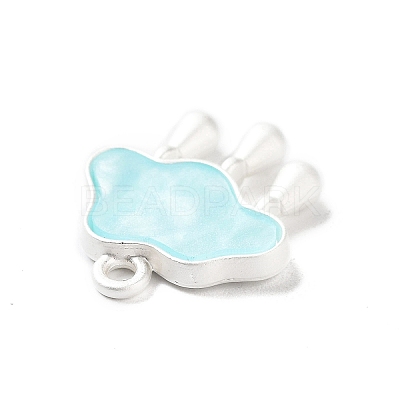 Baking Paint Zinc Alloy with Resin Pendant FIND-Z038-01C-1