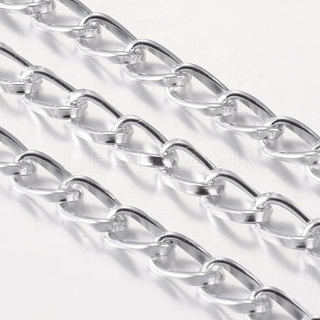 Silver Color Aluminum Twisted Chains Curb Chains CH001Y-15-1