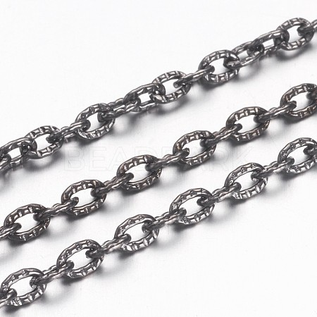 Iron Textured Cable Chains X-CHT104Y-B-1