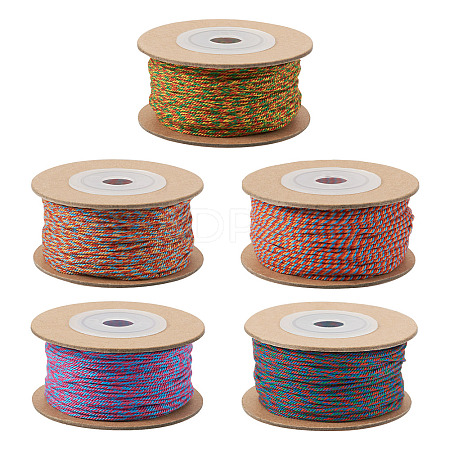 5 Rolls 5 Colors Cotton Cord OCOR-TA0001-48-1