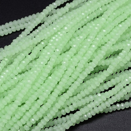 Faceted Rondelle Glass Beads Strands GLAA-M028-2mm-B05-1