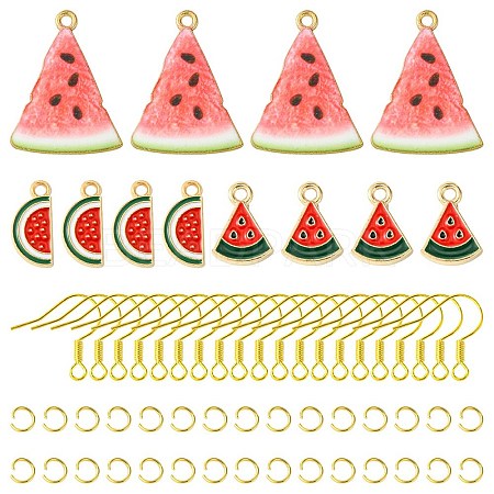 DIY Watermelon Dangle Earrings DIY-FS0006-06-1
