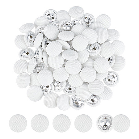  100Pcs Cloth Shank Buttons BUTT-NB0001-72B-1