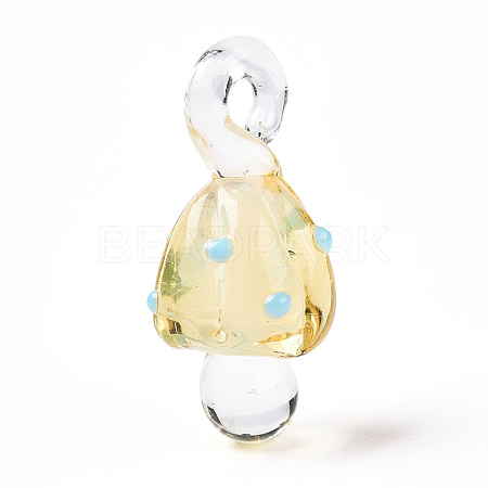 Handmade Lampwork Pendants LAMP-T021-23G-1