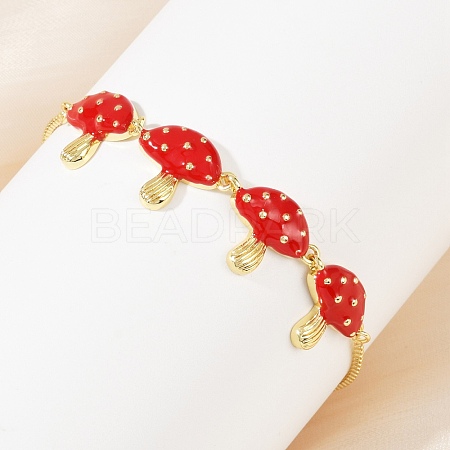 Brass Micro Pave Clear Cubic Zirconia Slider Bracelets BJEW-Z126-03G-1