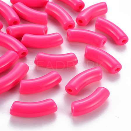 Opaque Acrylic Beads MACR-S372-001B-S005-1
