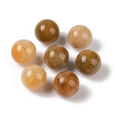 Natural Topaz Jade No Hole Sphere Beads G-K353-04D-17-1