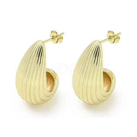 Brass Stud Earrings EJEW-Q799-01G-1