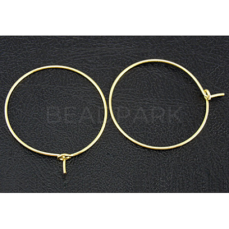 Brass Wine Glass Charm Rings Hoop Earrings X-EC067-4G-1
