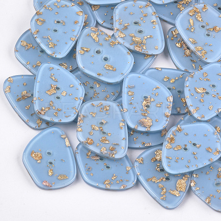 2-Hole Cellulose Acetate(Resin) Buttons BUTT-S023-11B-05-1