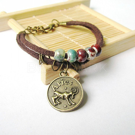 12 Constellations Alloy Charm Bracelets FS-WG9C3CD-10-1