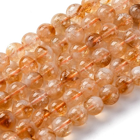 Heated Natural Citrine Bead Strands LS-G-P466-01C-01-1