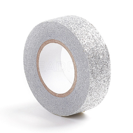 Glitter Foil Masking Tapes DIY-WH0167-10B-1