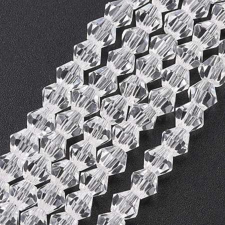 Imitate Austrian Crystal Bicone Glass Beads Strands X1-GLAA-F029-4x4mm-13-1