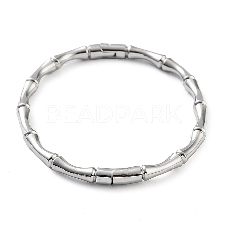 201 Stainless Steel Hinged Bangle STAS-Z057-01E-1
