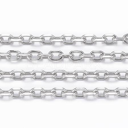 Tarnish Resistant 304 Stainless Steel Cable Chains CHS-H009-01P-1