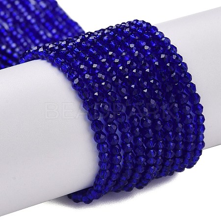 Transparent Glass Beads Strands X-GLAA-H021-04-09-1