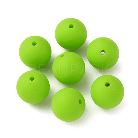 Food Grade Eco-Friendly Silicone Focal Beads SIL-WH0013-01K-1